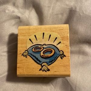 Wedding ring pillow stamp